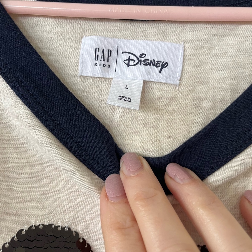 Gap Disney tank dress with sequin flip Mickey, size L - Picture 7 of 8